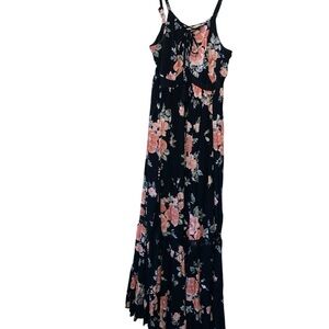 Torrid size medium/large floral tassle maxi dress